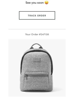 Dagne Dover medium backpack - heather grey